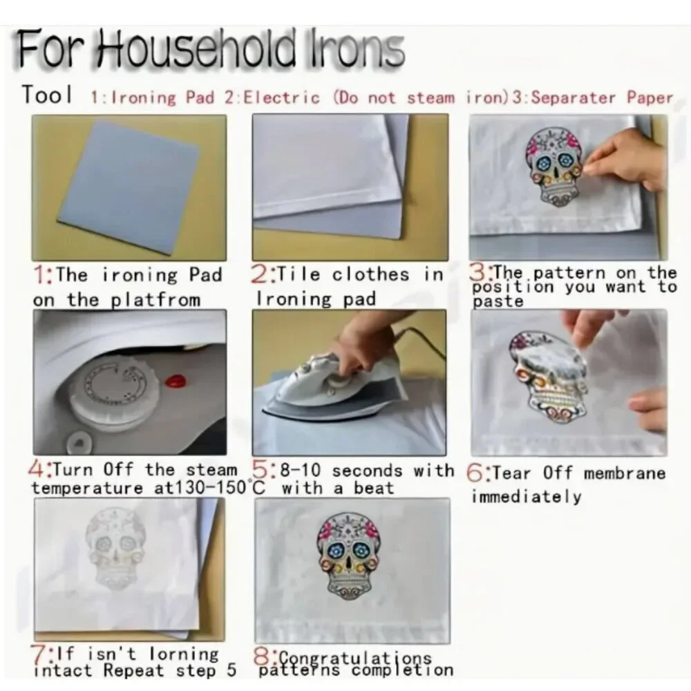 HAPPYHALLOTHANKSMAS DIY Heat Transfer Patch